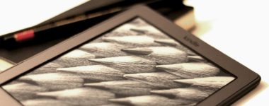 kindle and pencil